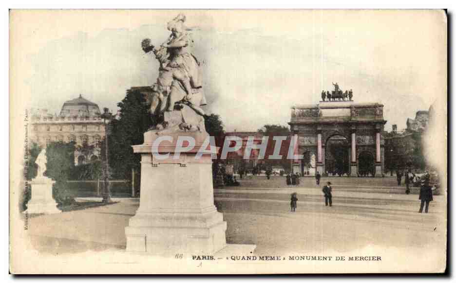 CPA Paris Quand Meme Monument de Mercier