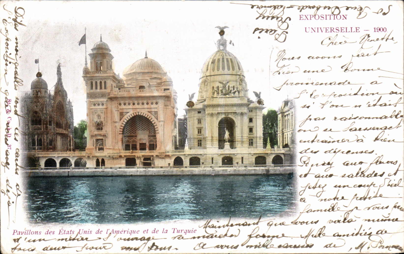 Pavillons des États-Unis de l'Amérique et de la Turquie — Exposition Universelle 1900 — Paris