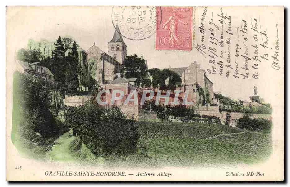 CPA Gravilles Sainte Honorine Ancienne Abbaye