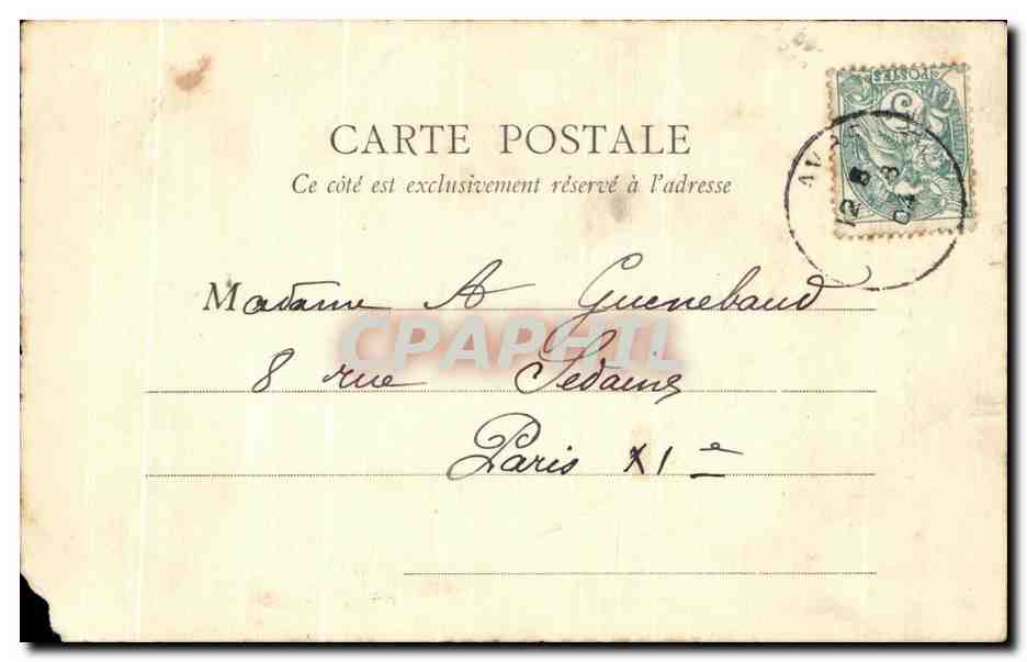CPA Le Havre Eglise Saint Michel — Verso