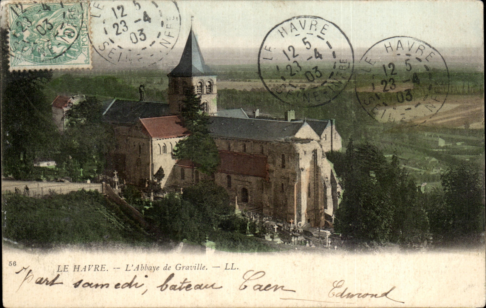 CPA Le Havre L'Abbaye de Graville