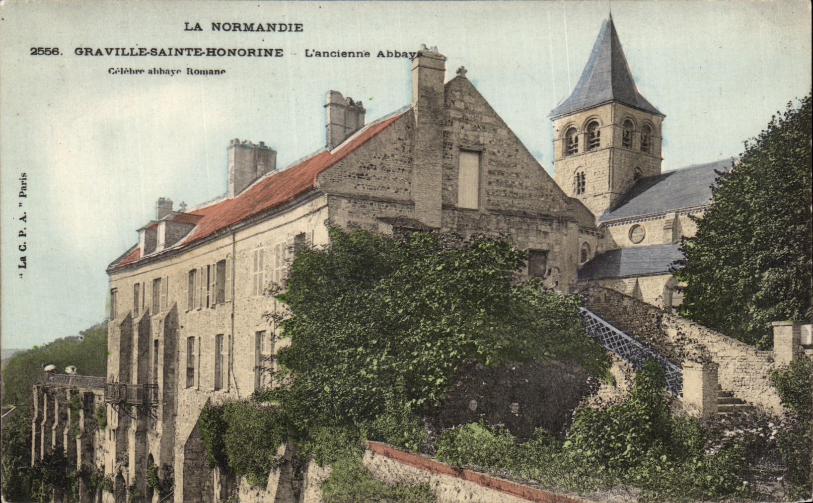 CPA La Normandie Graville Sainte Honorine L'Ancienne Abbaye