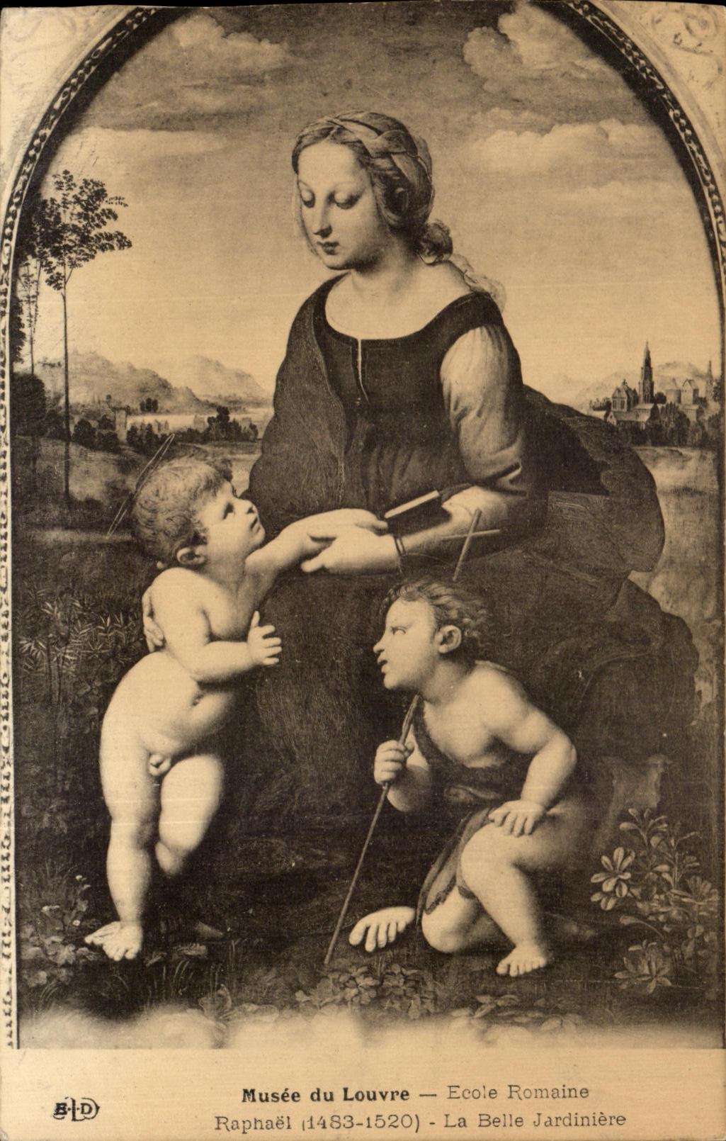 CPA Musee du Louvre Ecole Romnie Raphael La Belle Jardintere
