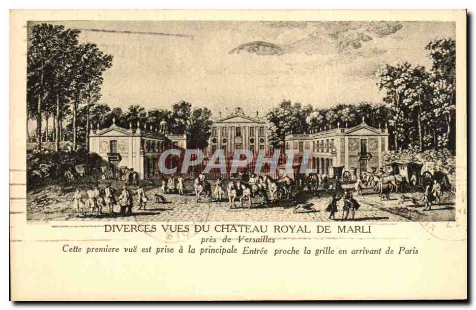 CPA Diverces Vues du Chateau Royal de Marli Pres de Versailles