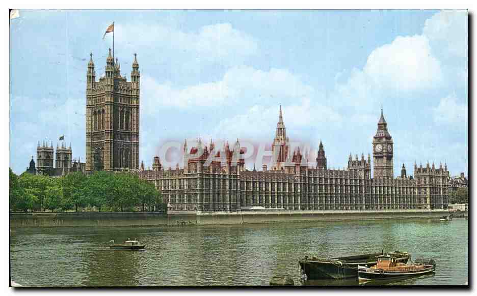 CPA Houses of Parliament London The Buildings were completed about a century ago and incorporate a part of hte medival 