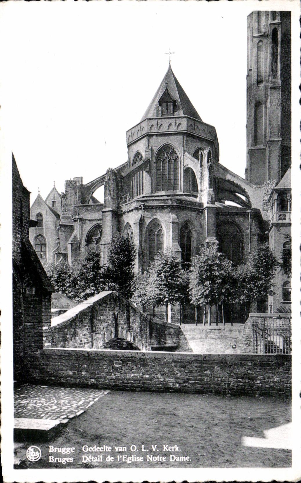 CPA Brugge Oedeclle Van Bruges Detail de l'Eglise Notre Dame