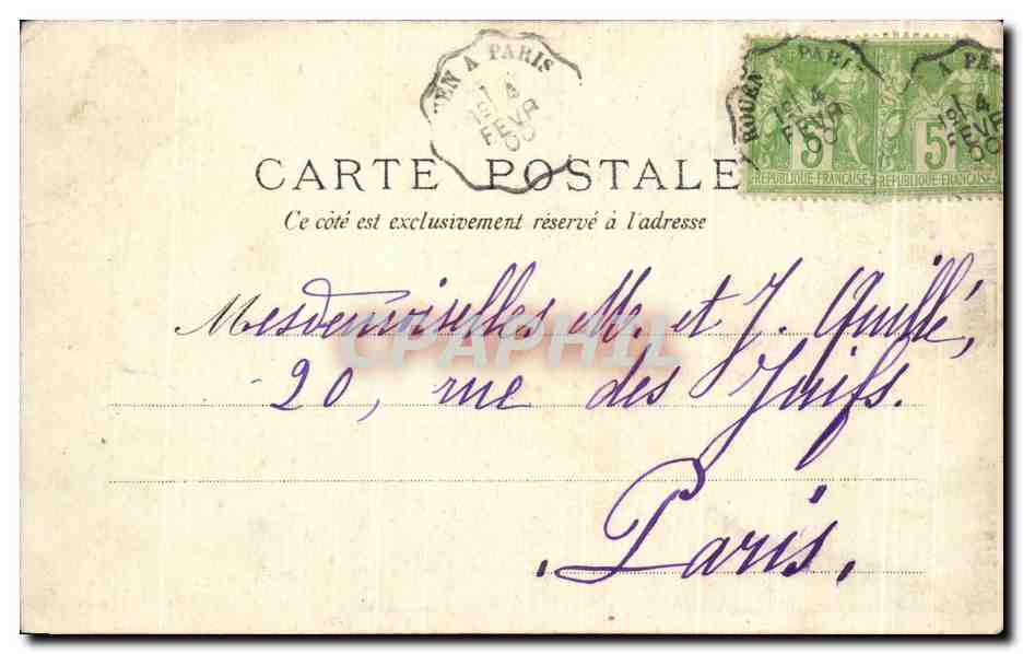 CPA Paris Musee Galliera — Rückseite