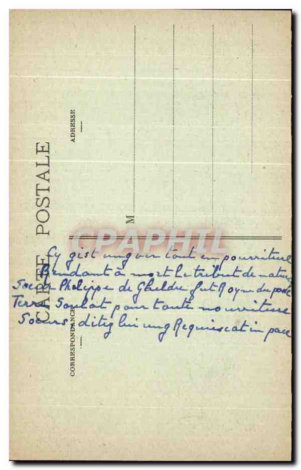 CPA Nancy Tombeau de Philippe de Gheldre par Ligier Righer — Verso
