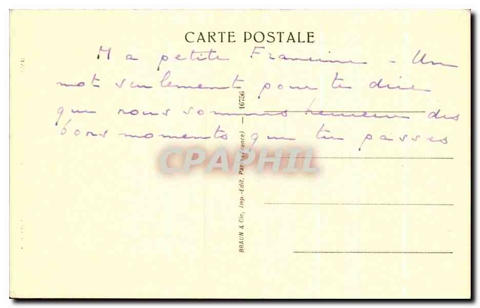 CPA Collection Arthur Sachs Paris Goya Le Matador Pedro Romero — Verso