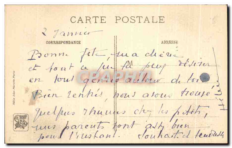 CPA De la Tour Bulloz Editeur Madame de la Popeliniere — Verso
