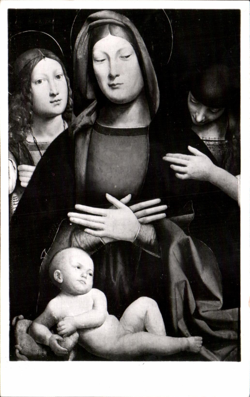 CPSM Cat La Vierge et L'Enfant Maitre de la Madone d'Aix Musee d'Aix en Provence