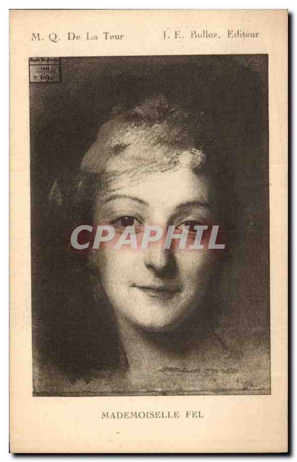 CPA De La Tour Bulloz Editeur Mademoiselle Fel