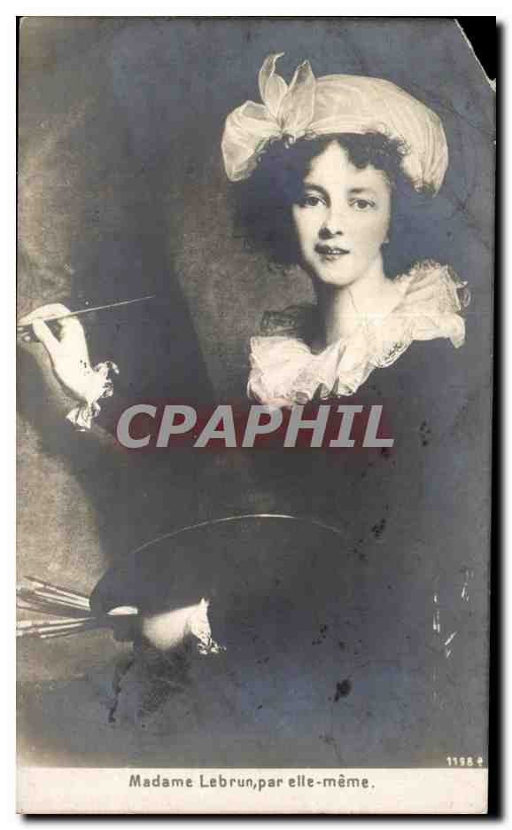 CPA Madame Lebrun par elle meme