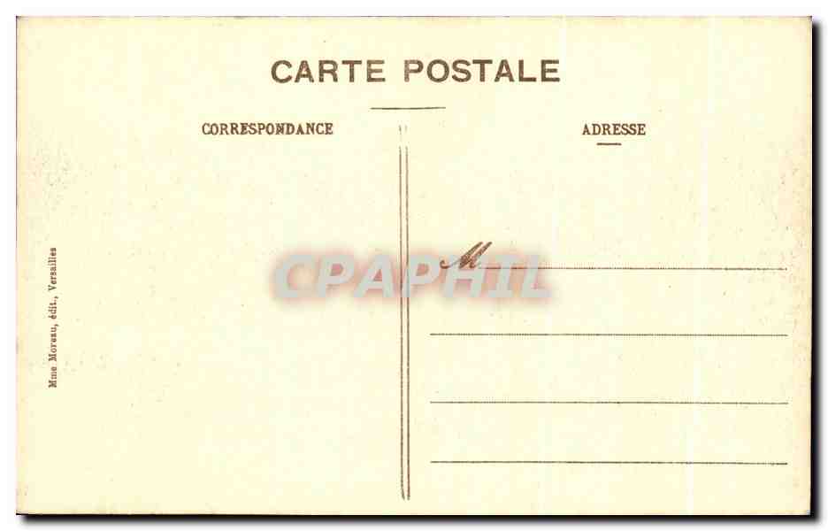 CPA Versailles Palais du Grand Trianon Chambre de Napoleon 1er — Verso