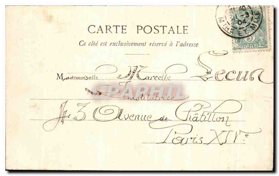 CPA Nancy Tombeau de la Reine C Opalinska a Bonsecours  — Rückseite