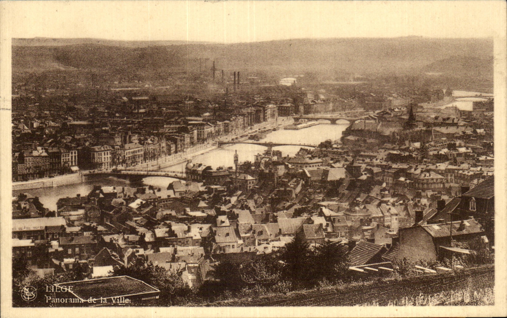 CPA Liege panorama de la Ville