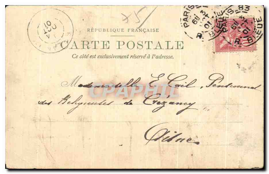 CPA Theatre de Chatelet Paris — Verso