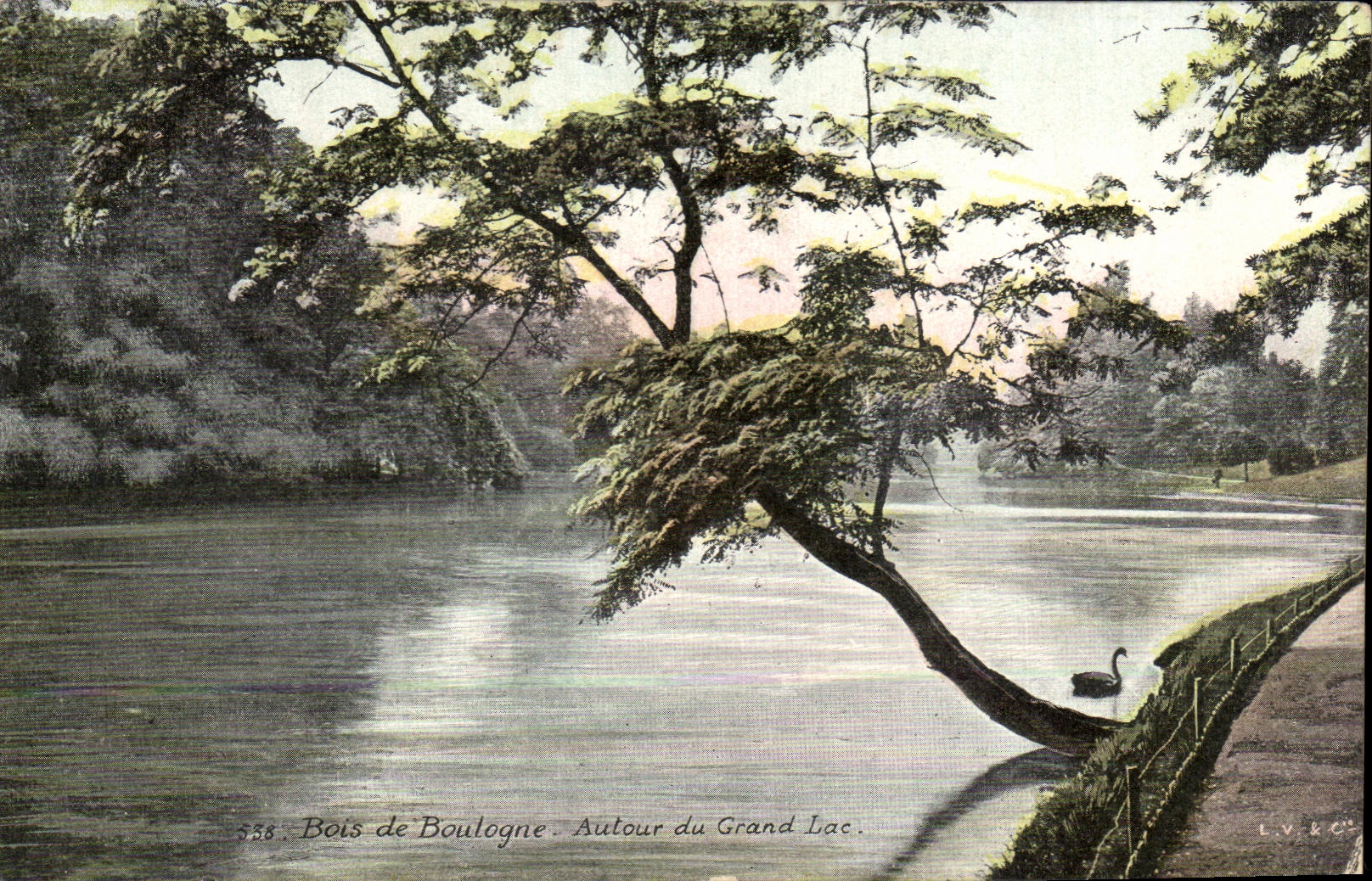 CPA Paris Bois de Boulogne Autour du Grand Lac