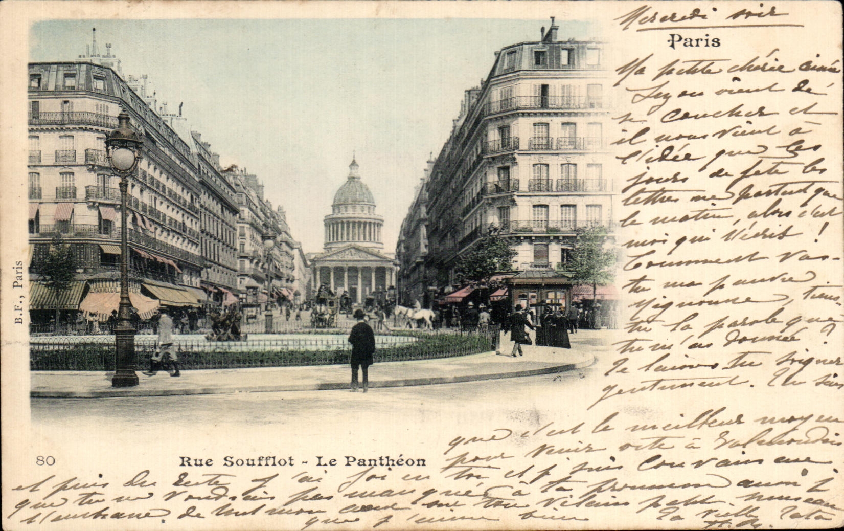 CPA Rue Souffot Le Pantheon Paris