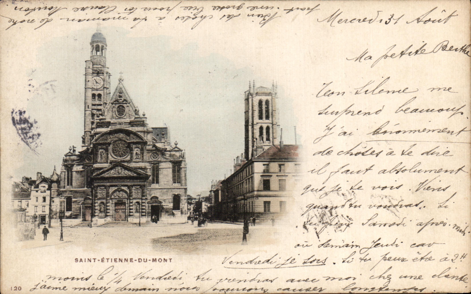 CPA Saint Etienne Du Mont Paris 