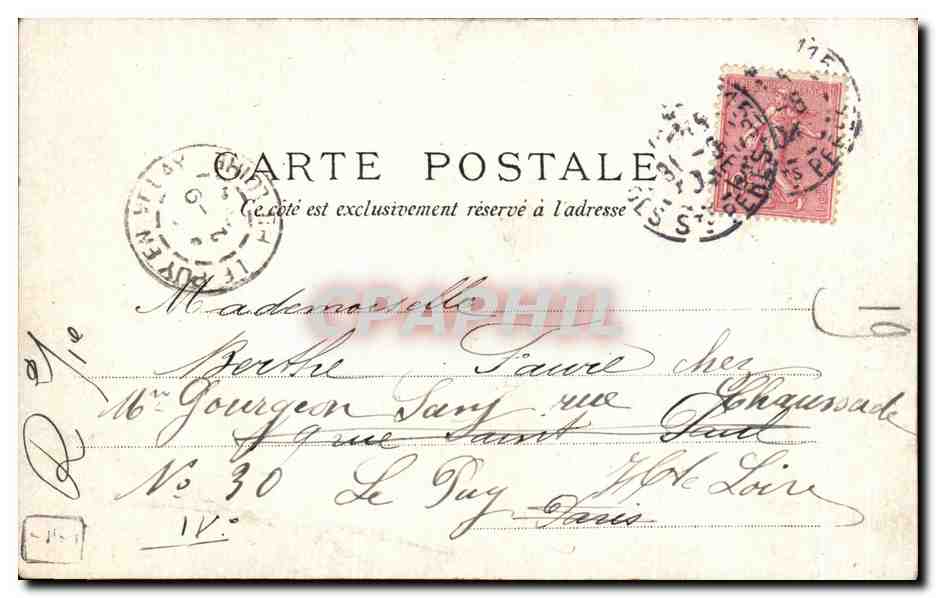 CPA Saint Etienne Du Mont Paris  — Rückseite