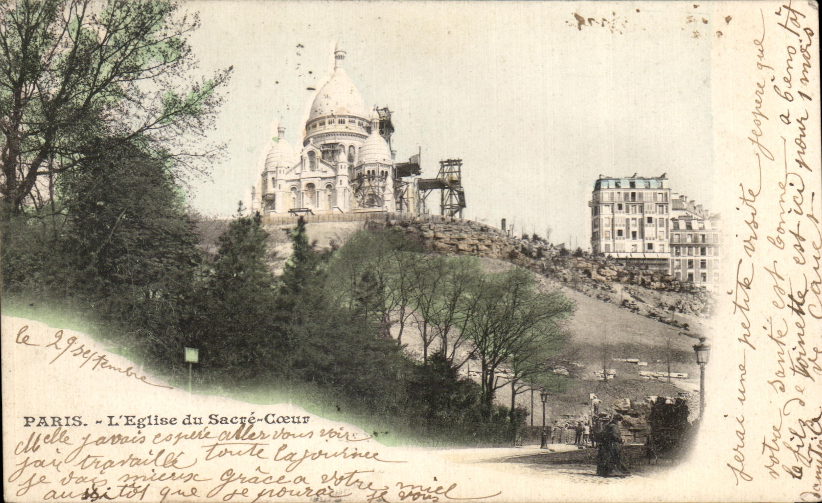 CPA Paris L'Eglise du Sacre Coeur Montmartre