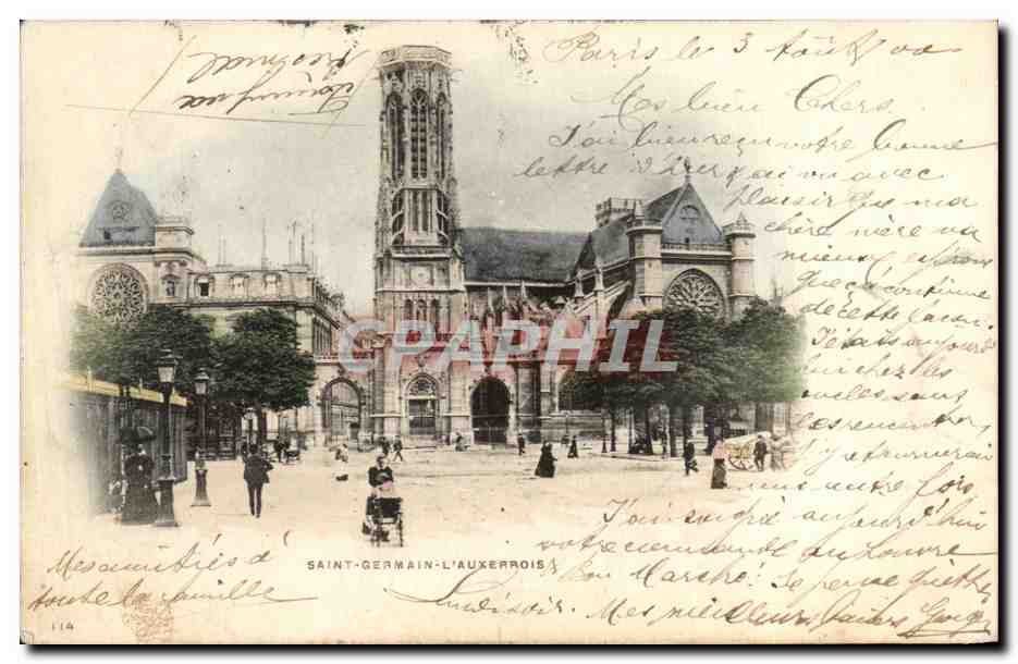 CPA Saint Germain L'Auxerrois Paris 
