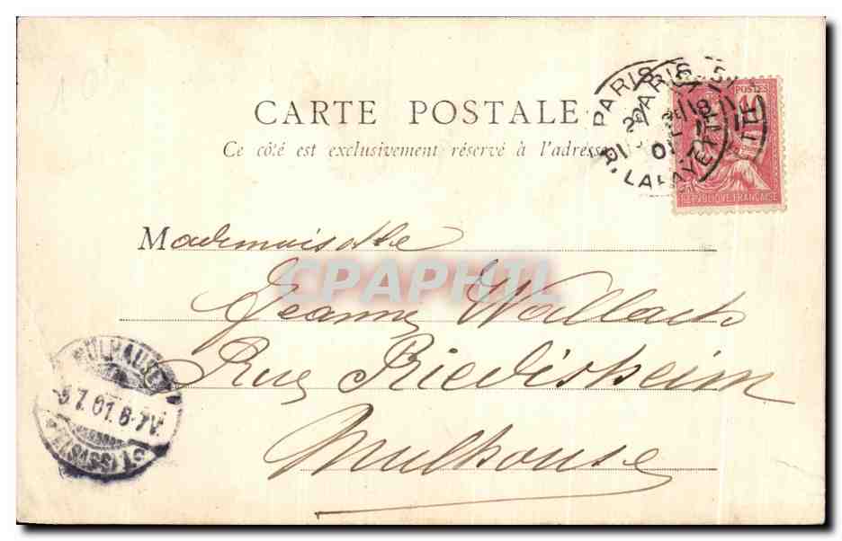 Gare Saint-Lazare — Hôtel Terminus — Paris — Verso