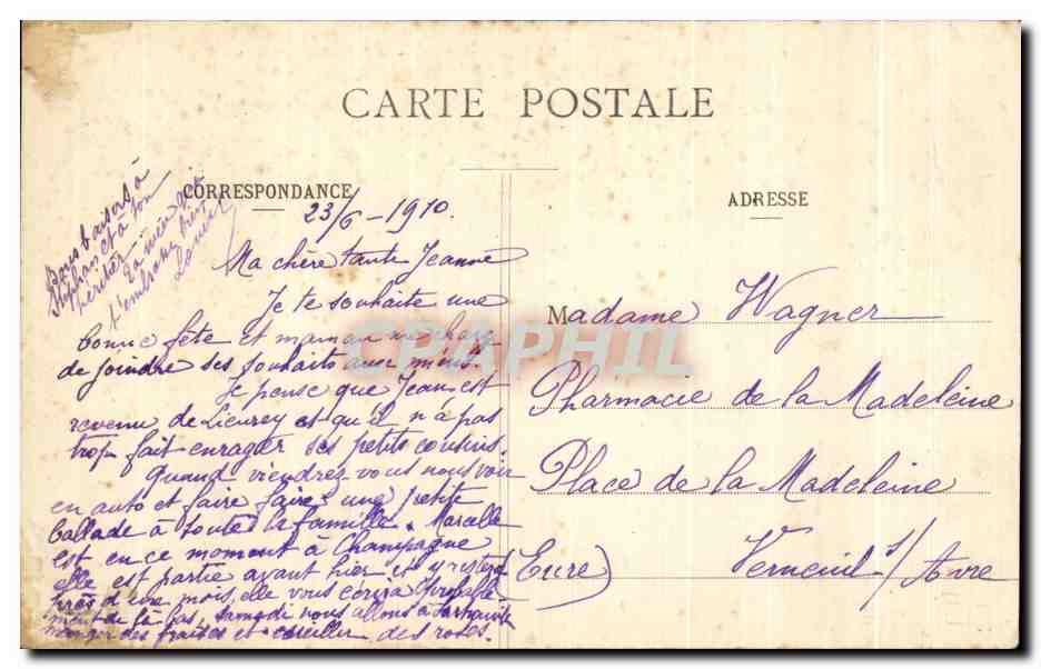 CPA Paris Eglise Russe Russian Church Russie Russia — Rückseite