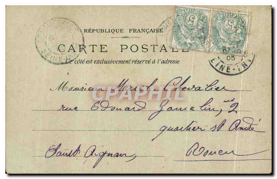 CPA Chocolat de la Coloniale Paris Maison Francois 1er cours la Reine  — Rückseite