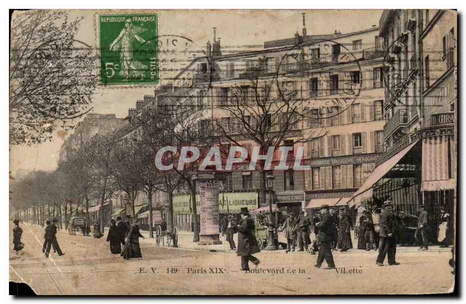 CPA Paris Boulevard La Villette