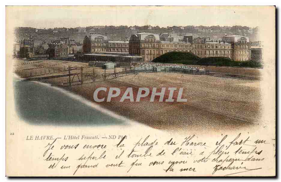 CPA Le Havre L'Hotel Frascali