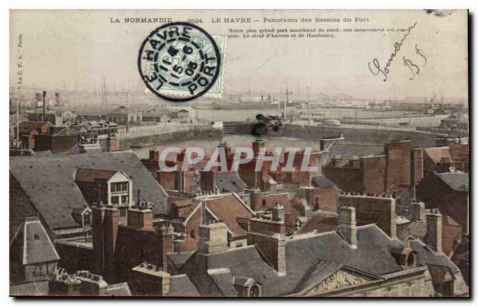 CPA Le Havre Panorama des Bassins du Port