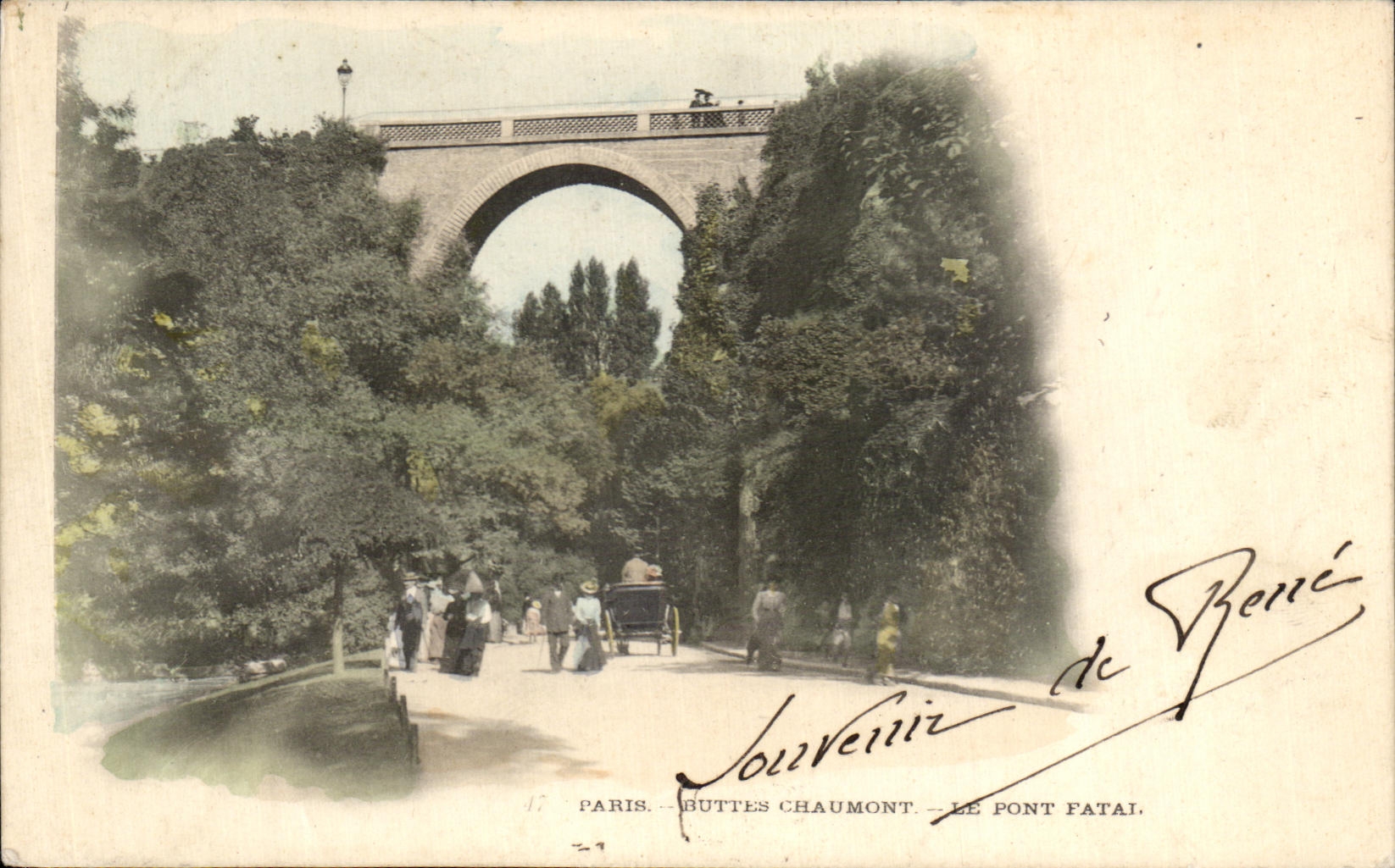 CPA Paris Buttes Chaumint Le Pont Fatal