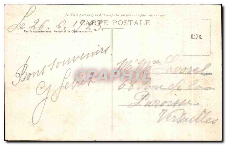 CPA Bellegarde Gorges de la Perte du Rhone en hiver — Rückseite