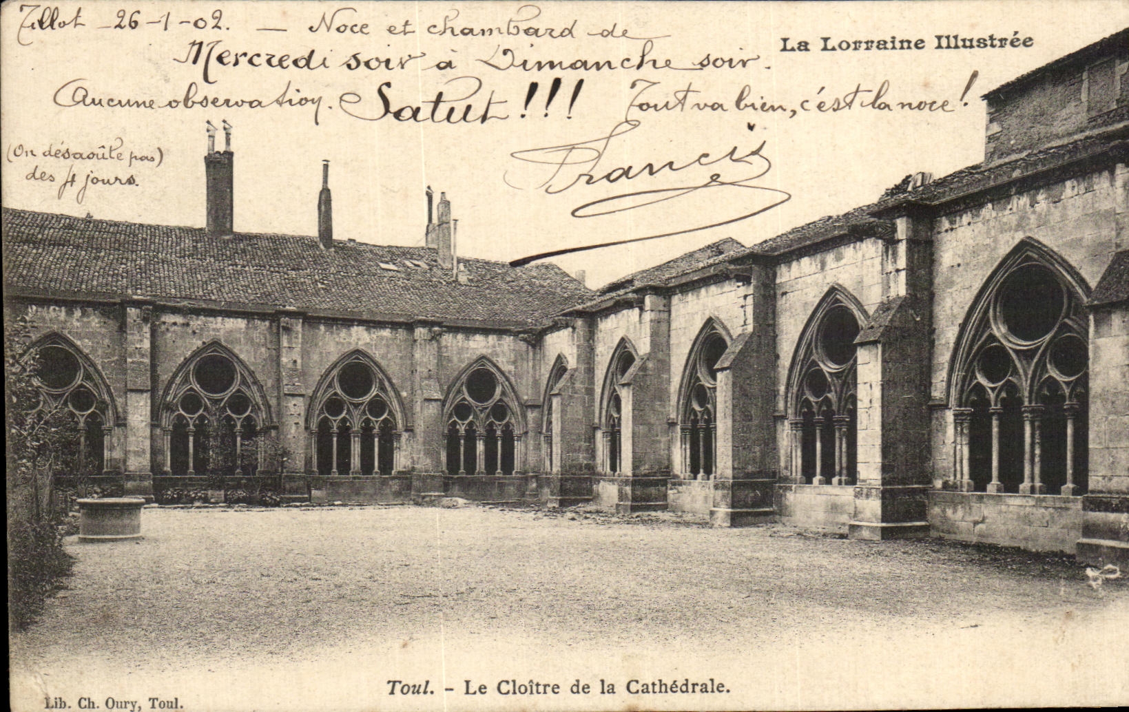 CPA Toul Le Cloitre de la Cathedrale