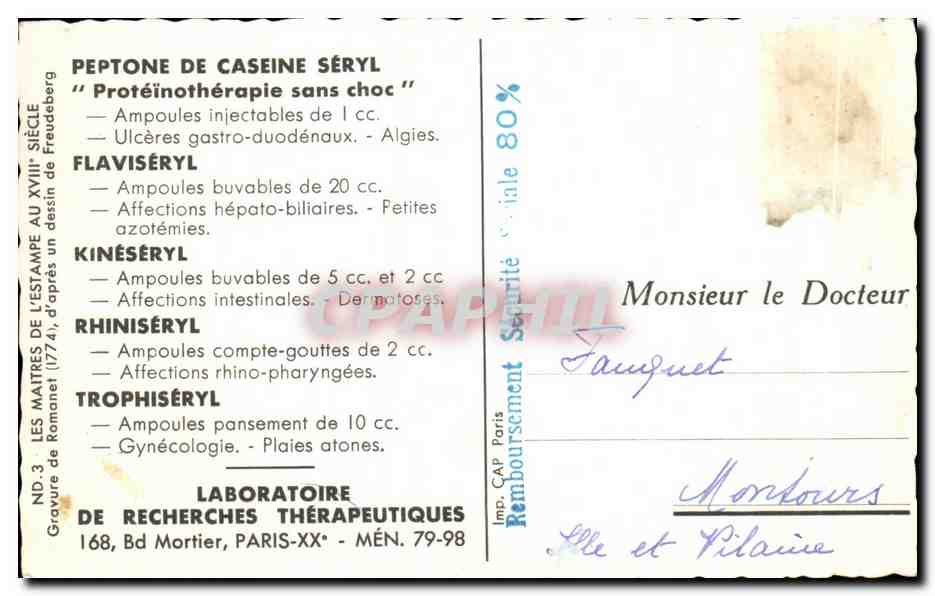 CPA Le Bain  — Verso