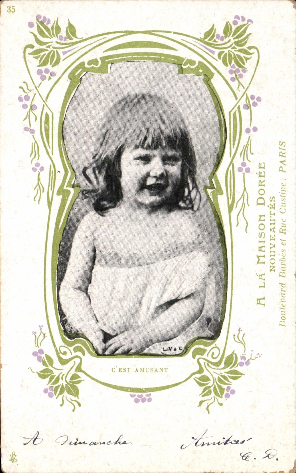 CPA A La Maison Doree Nouveautes Boulevard Barbes et Rue Custine Paris Enfant