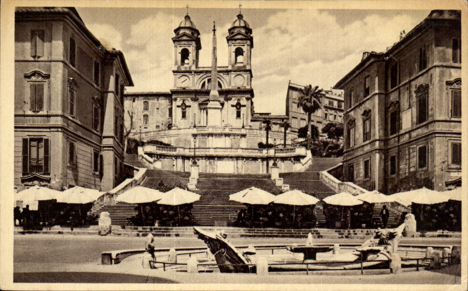 CPA Roma Chiesa della Trinita dei Monti Trinite des Montagnes Church