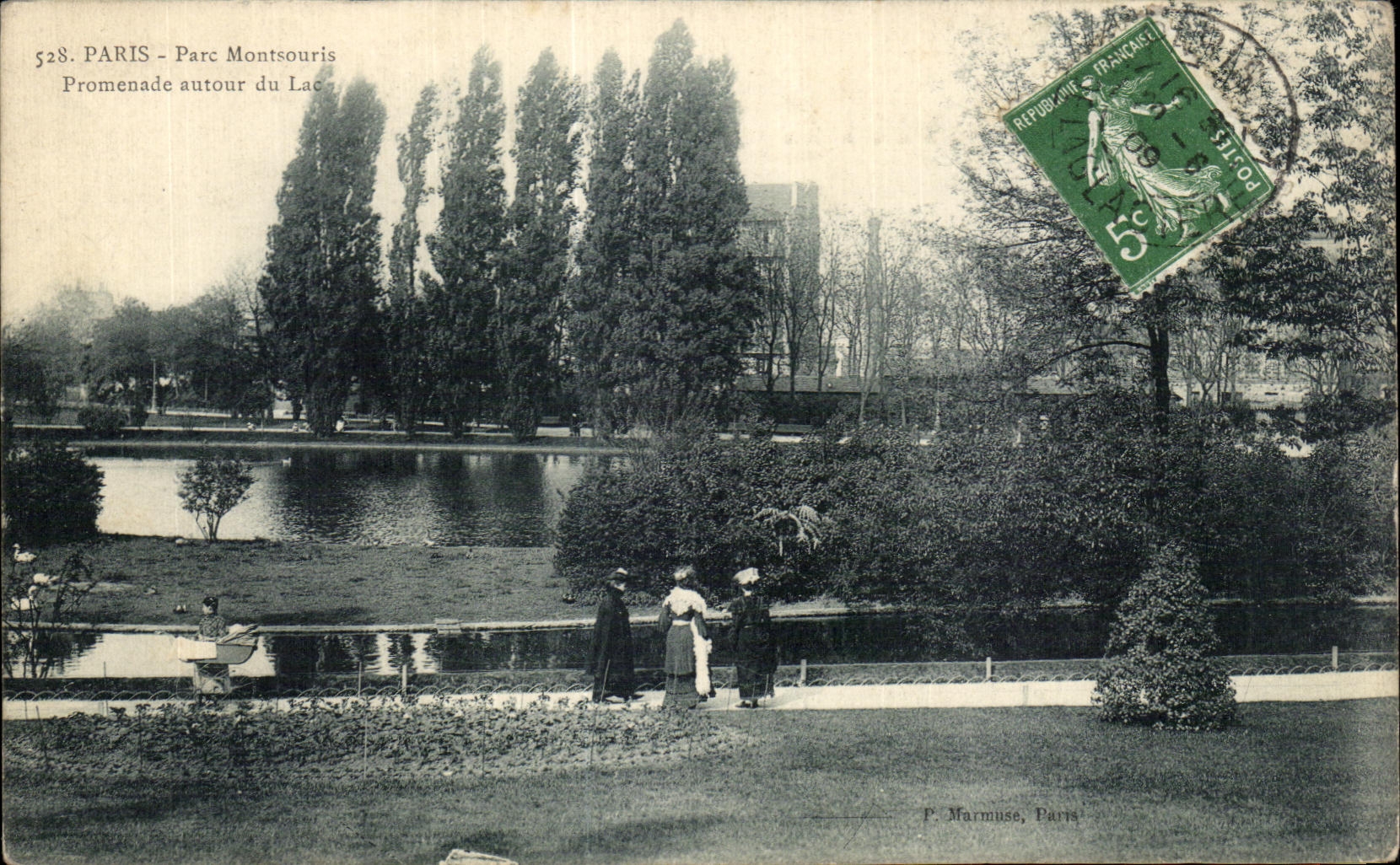 CPA Paris Parc Montsouris Promenade autour du Lac