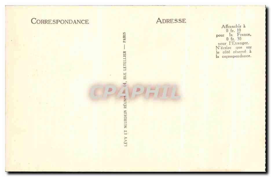 CPA Douvres La Delivrande Nef de la Basilique — Rückseite