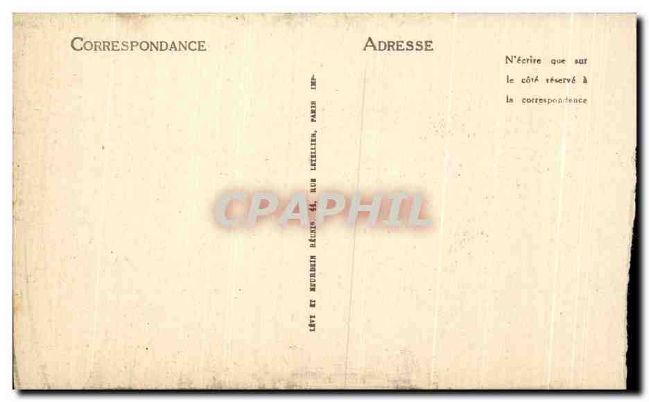 CPA Marseille Les Ascenseurs De La Garde — Verso