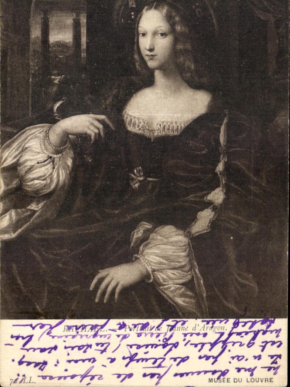 CPA Musee Du Louvre Portrait de Jeanne d'Aragon Paris 