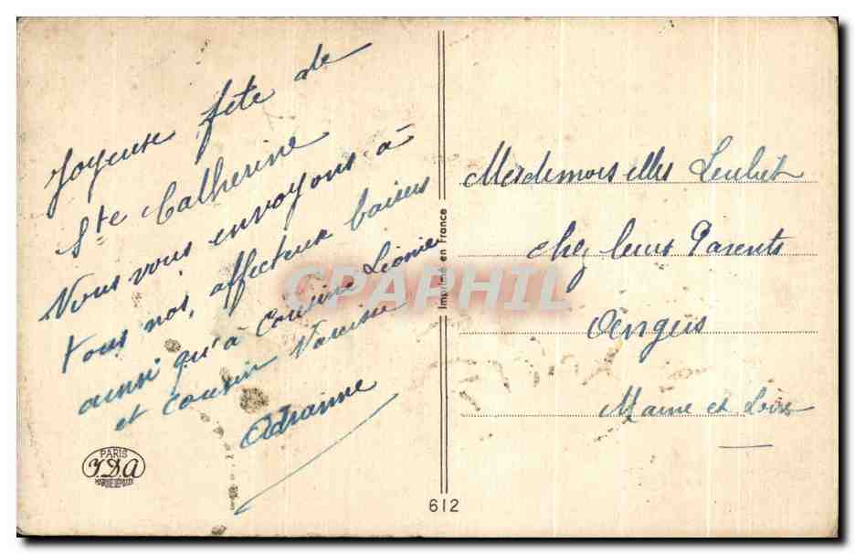 CPA Fantaisie Fleurs paquerettes  — Verso