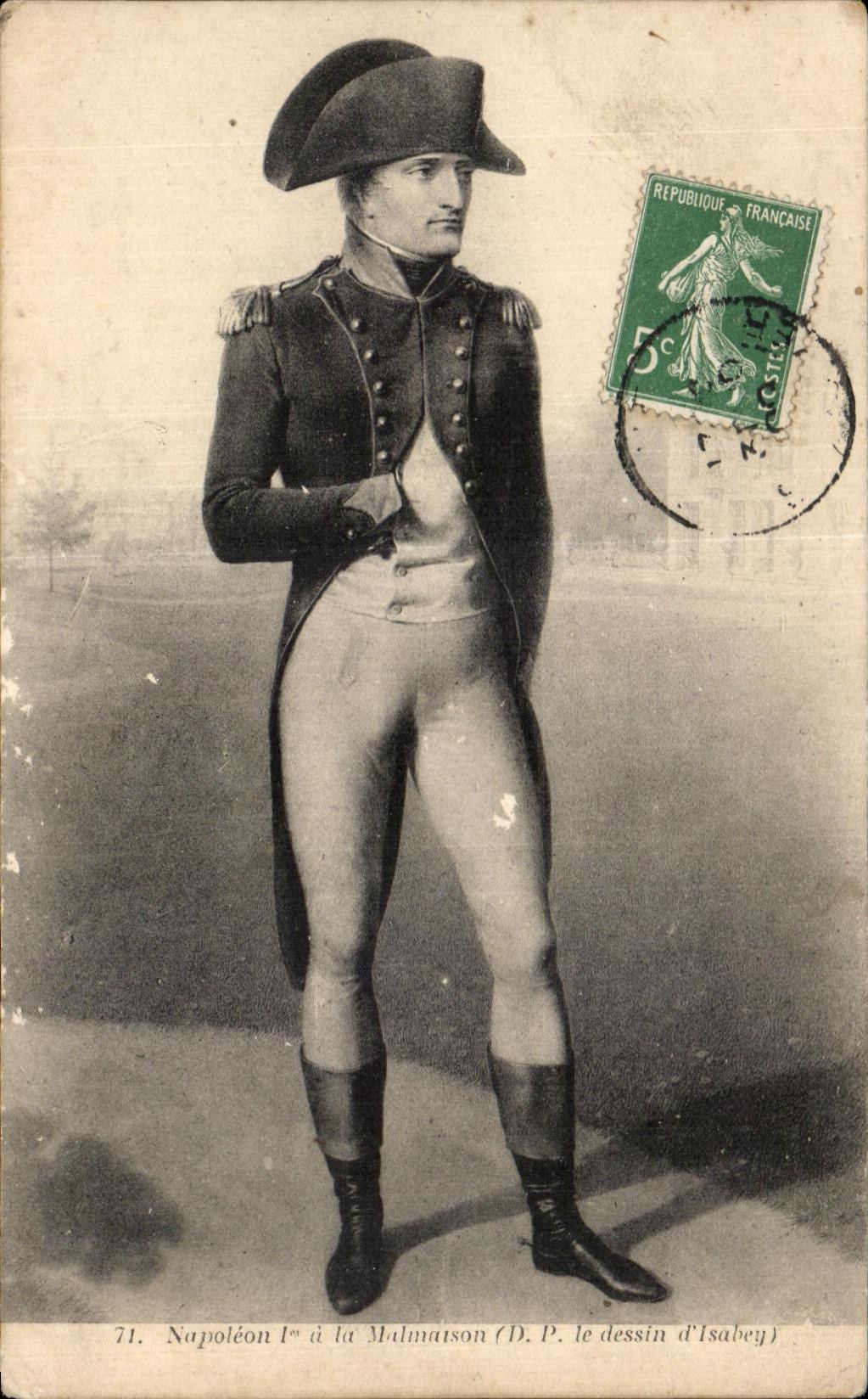 CPA Napoleon 1era la Malmaison le dessin d'Isabey