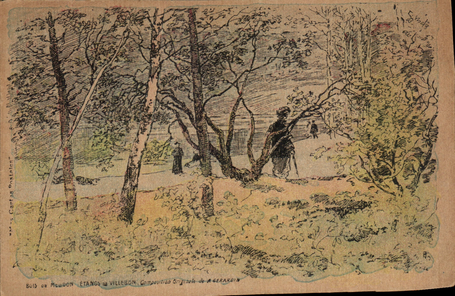 CPA Etangs de Villebon Gerardin