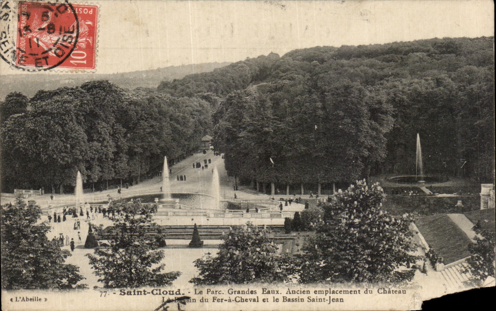 Saint-Cloud - Le Parc. Grandes Eaux. Ancien emplacement du Château