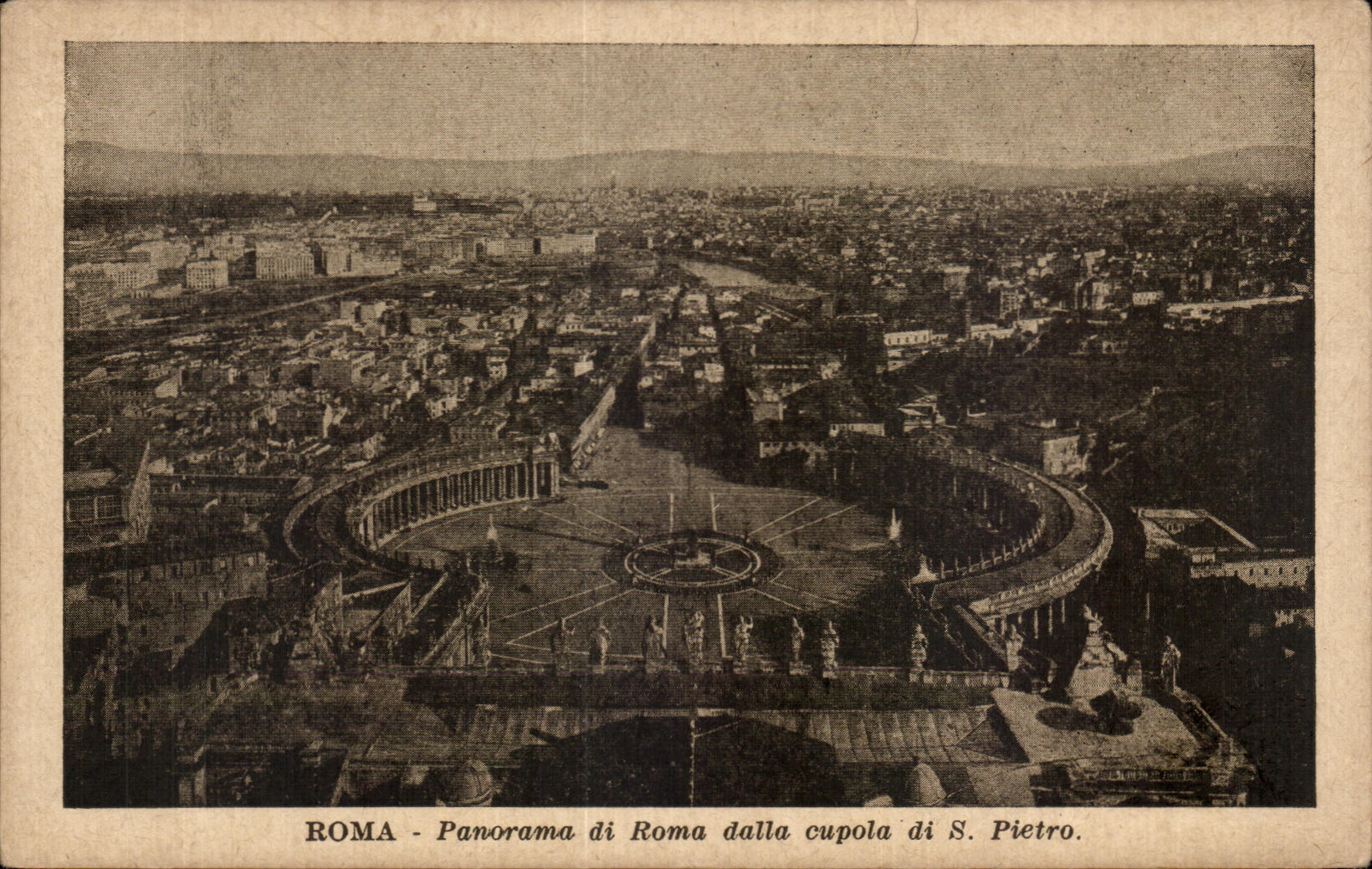 CPA Roma Panorama di Roma dalla cupola di