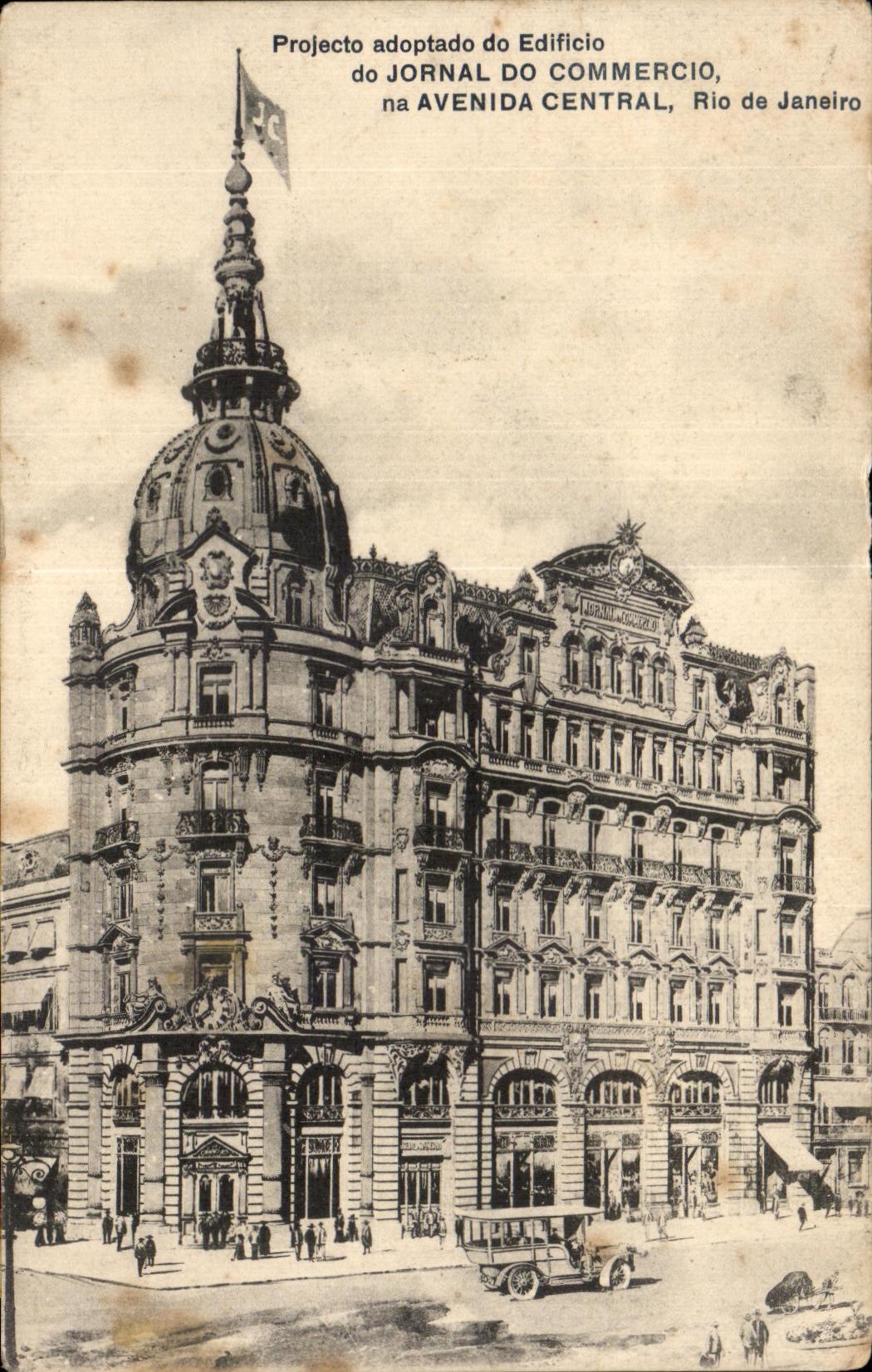 CPA Projecto adoptado do Edificio do Jornal Do Commercio na Avenida Central Rio de Janeiro
