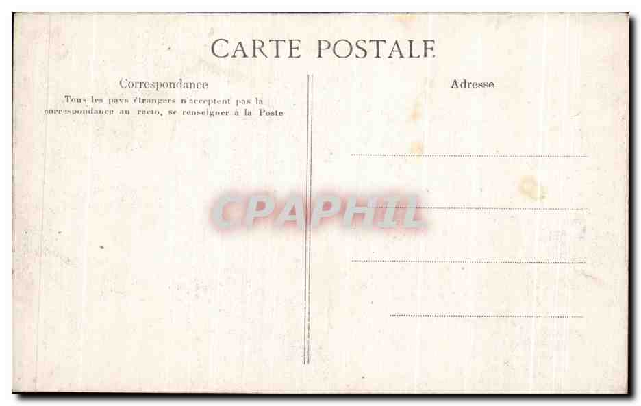 CPA Le Petit Journal Grande Salle des fetes du Etage — Rückseite